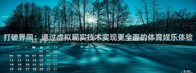 打破界限：通过虚拟现实技术实现更全面的体育娱乐体验