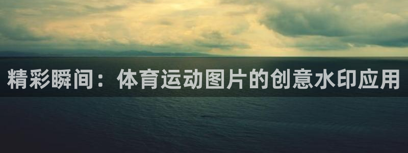 精彩瞬间：体育运动图片的创意水印应用
