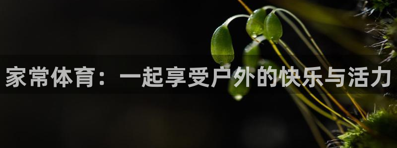 家常体育：一起享受户外的快乐与活力