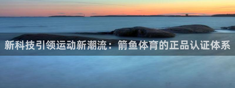 新科技引领运动新潮流：箭鱼体育的正品认证体系
