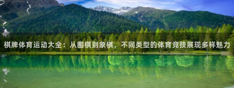 棋牌体育运动大全：从围棋到象棋，不同类型的体育竞技展现多样魅力