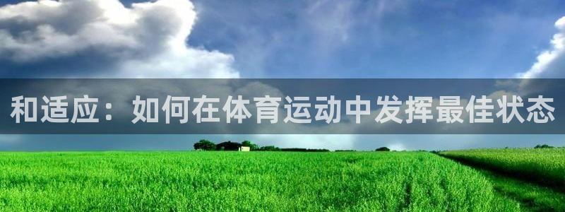 和适应：如何在体育运动中发挥最佳状态